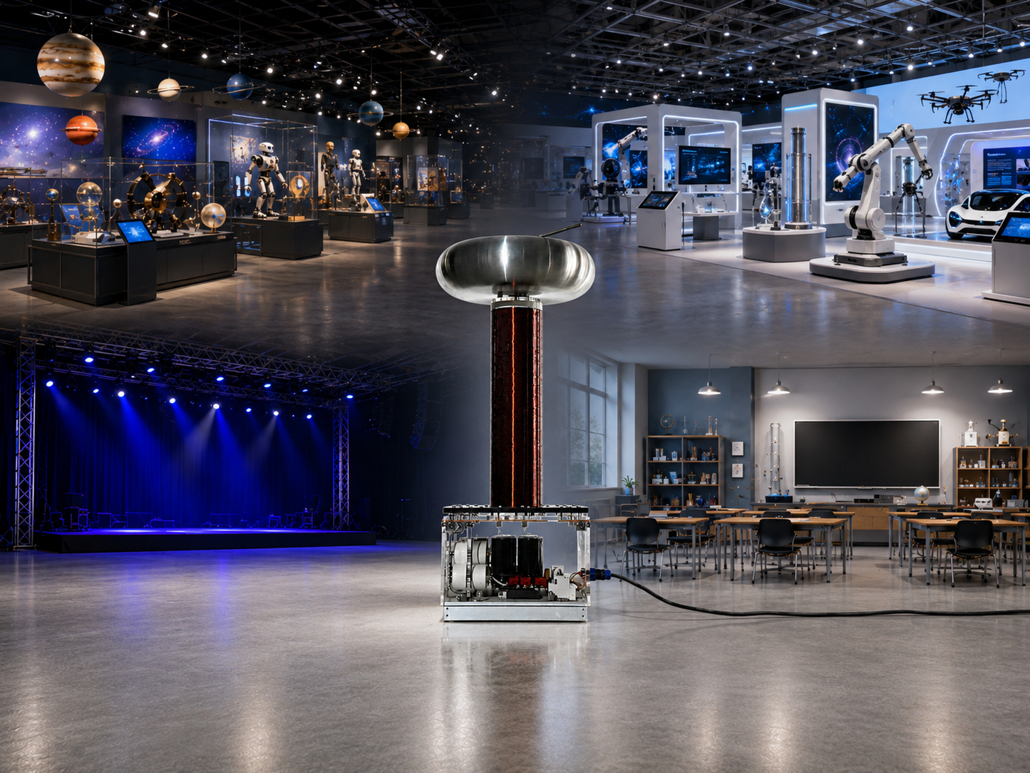 TC150 Tesla Coil | Large-Scale DRSSTC Demonstration System (1.5 m Arc)