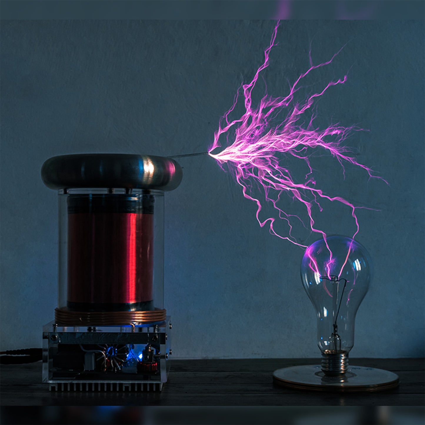 TESLA COIL 20 | Wireless Cyberpunk Storm with Remote & SD Card(20+cm Arc)