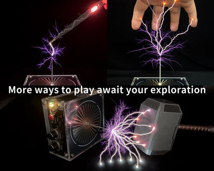 TESLA COIL 10+ | Golden Matrix Edition with Hidden Rainbow Mode (10cm+ Arc)